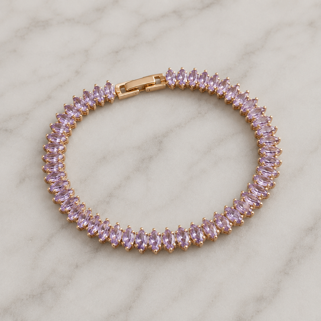 Sasha Marquise Tennis Bracelet | Gold
