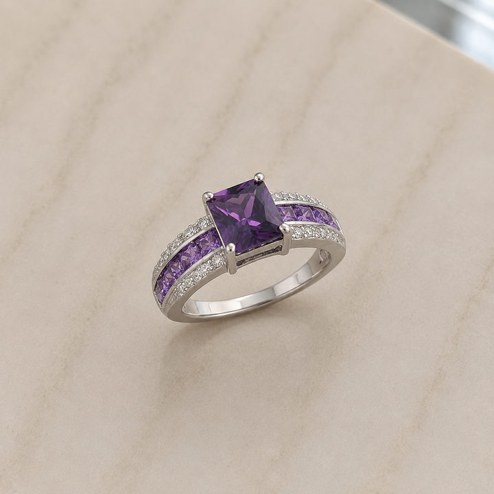 Aisha Lilacmont Ring | White Gold