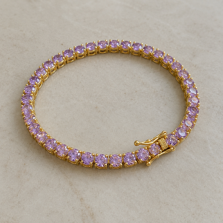 Demi Tennis Bracelet | Gold