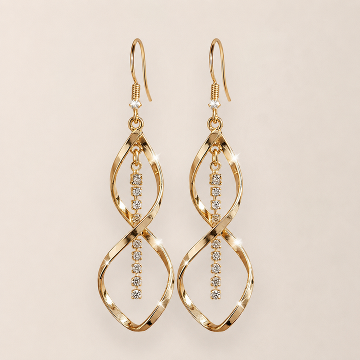 Dahlia Spiral Earrings | Gold