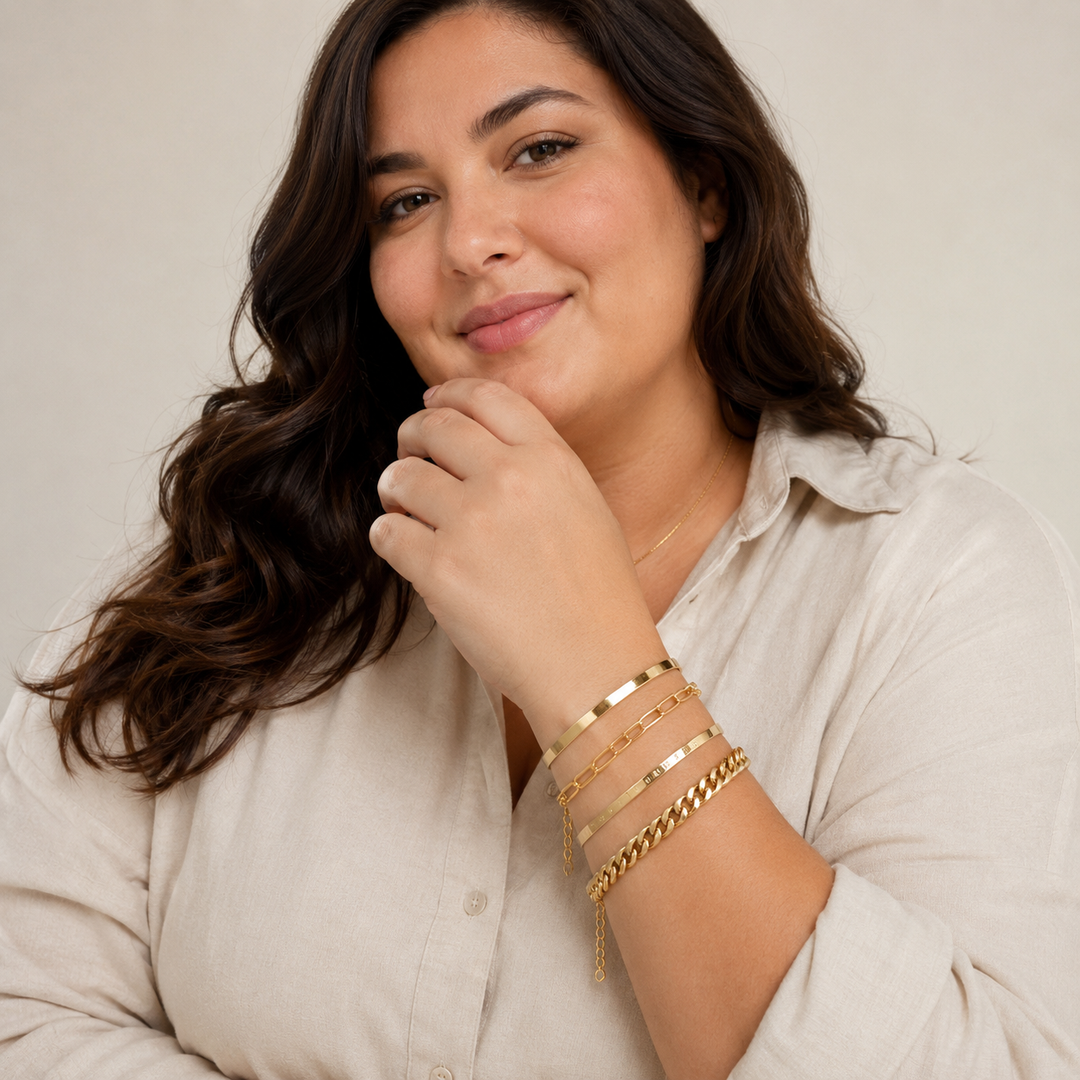 Maeve Mercer Bracelet Set | Gold