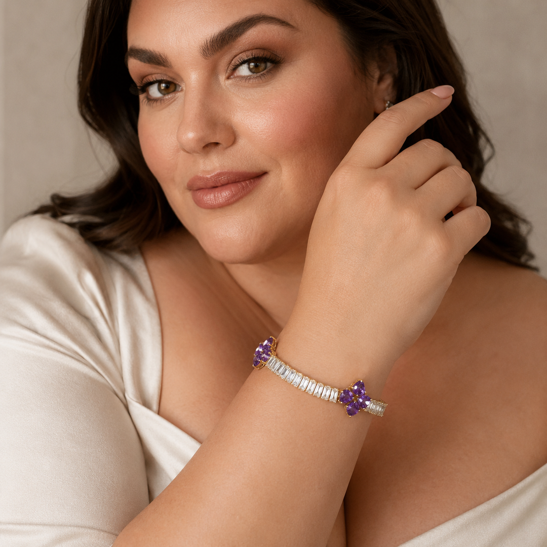 Lior Clover Heart Bracelet | Gold