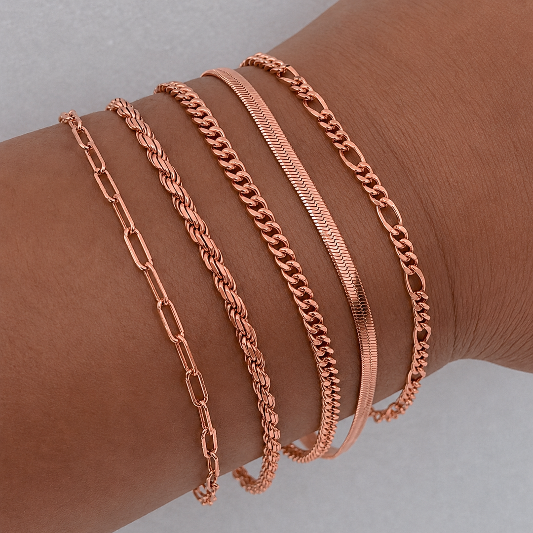 Isabeau Renner Bracelet Set | White Gold