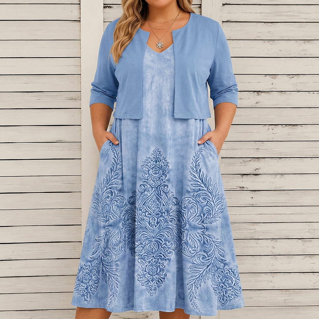 Kit - Floral Dress Two-Piece Set