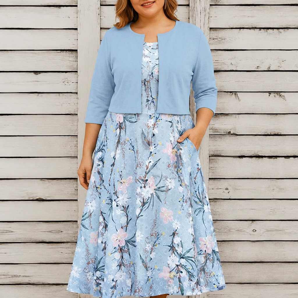 Rosanna - Floral Dress Two-Piece Set