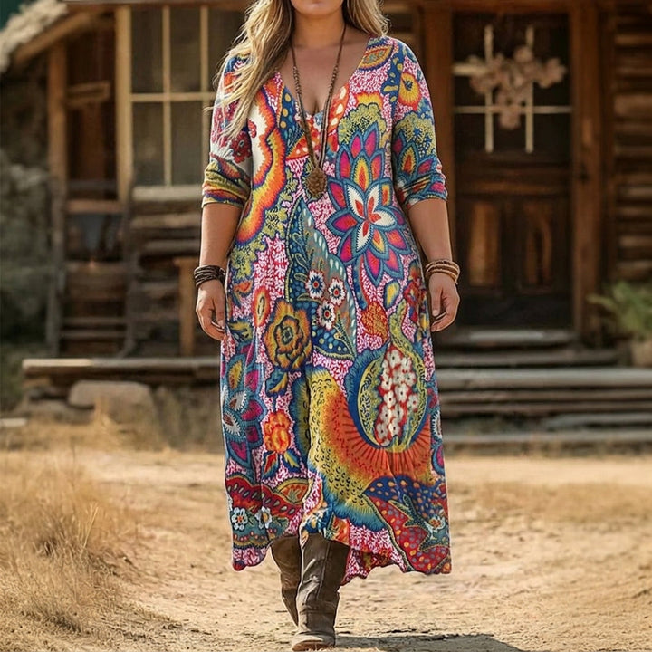 Solene | Vintage-Inspired Long Sleeve Casual Dress