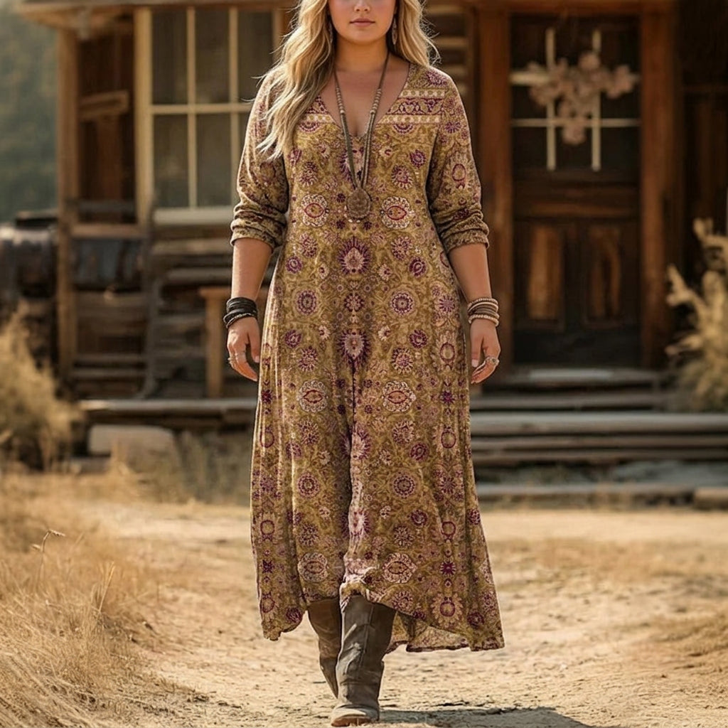 Ila | Vintage-Inspired Long Sleeve Casual Dress