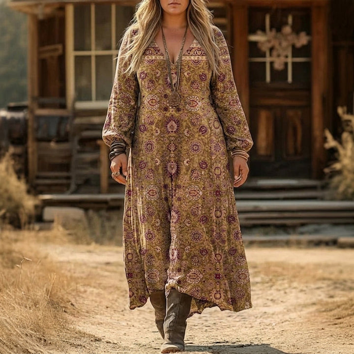 Ila | Vintage-Inspired Long Sleeve Casual Dress