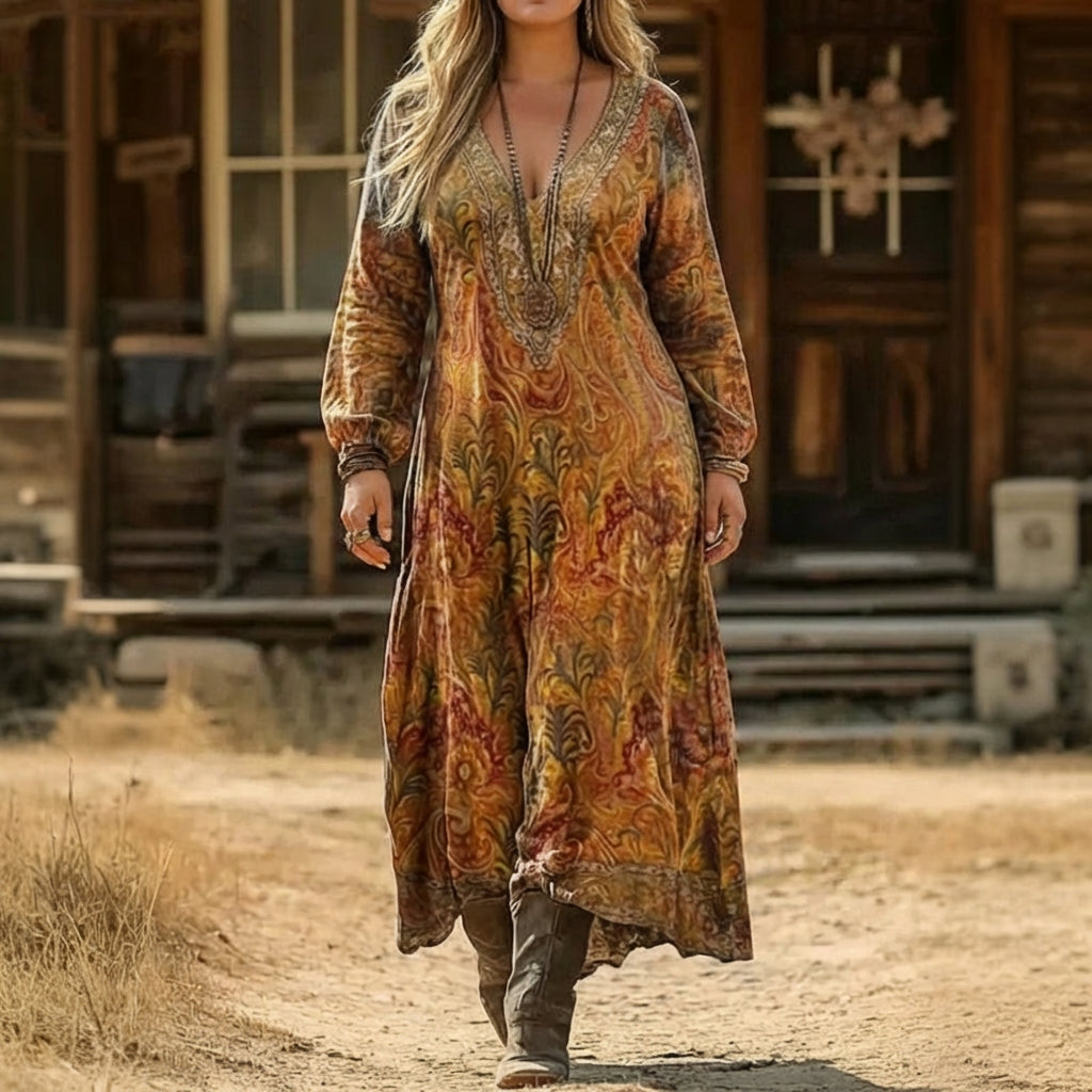 Tabitha | Vintage-Inspired Long Sleeve Casual Dress