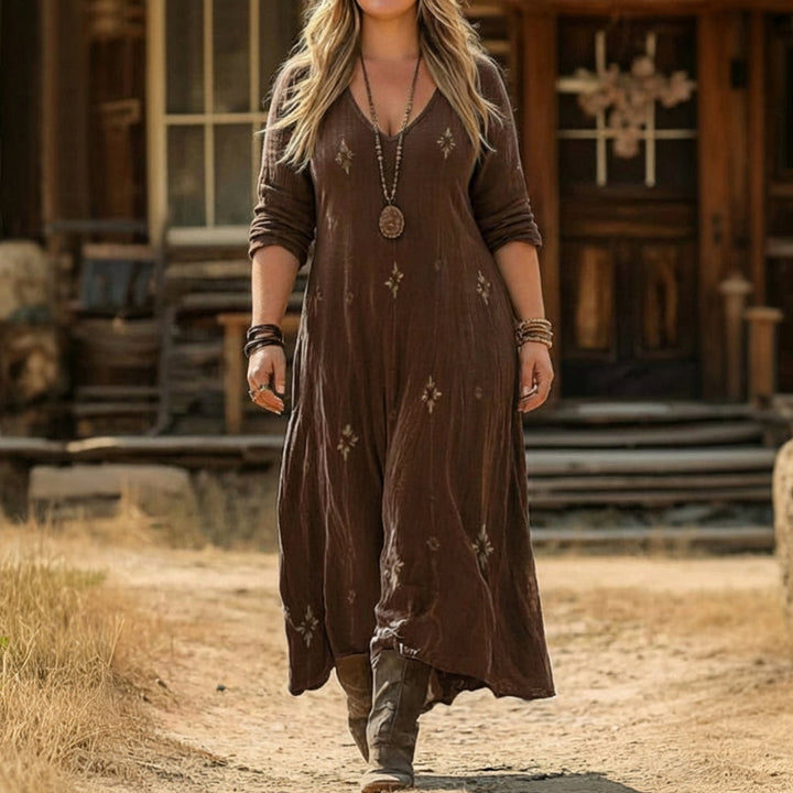 Lowri | Vintage-Inspired Long Sleeve Casual Dress