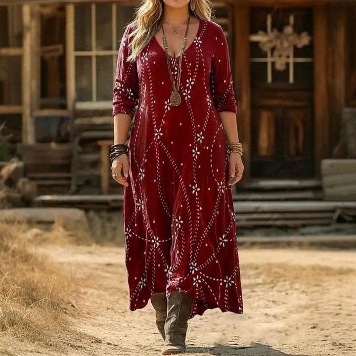 Alma | Vintage-Inspired Long Sleeve Casual Dress