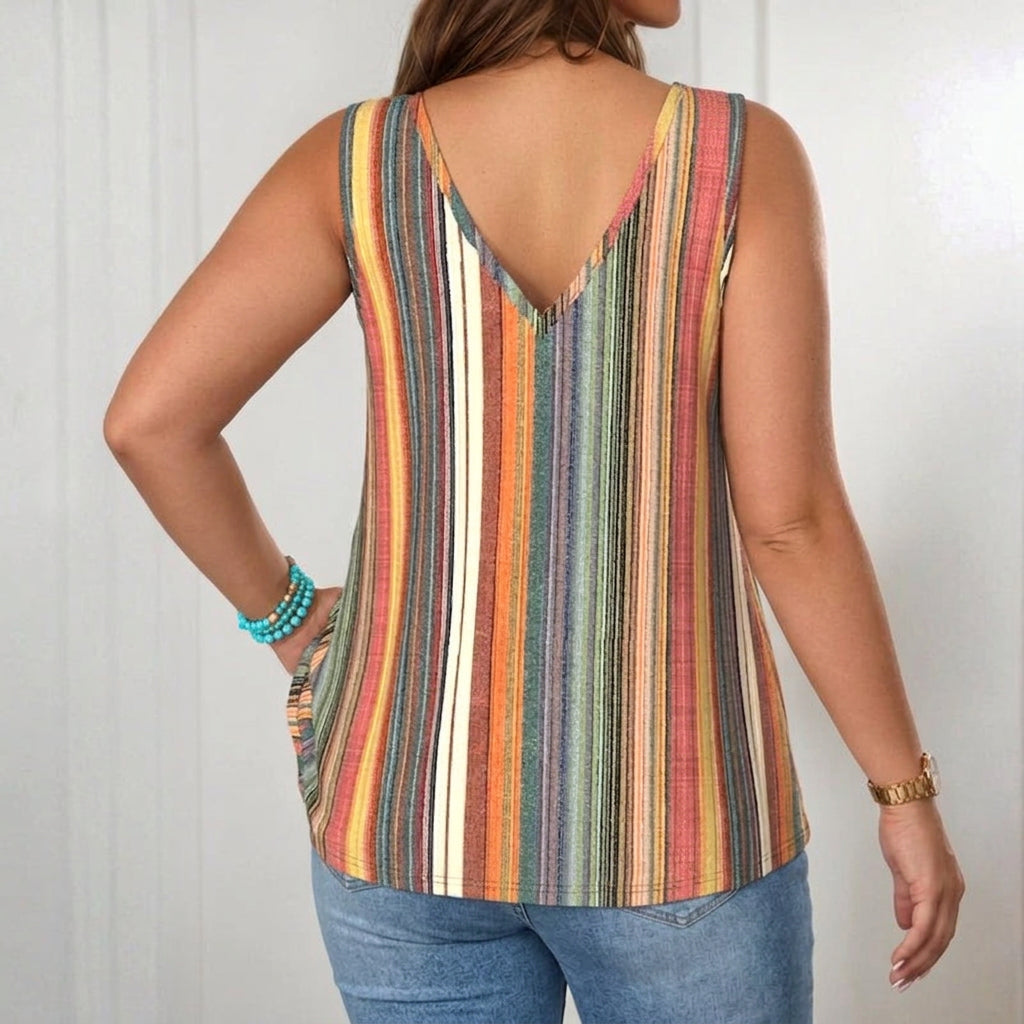 Nessa | Colorful Striped Tank Top