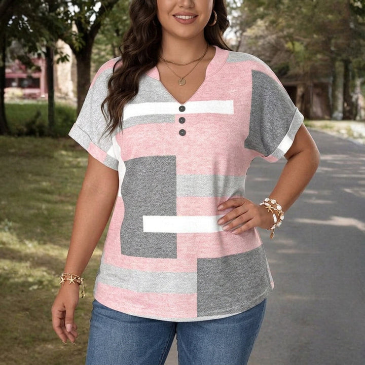 Nova | Casual Color Block Blouse