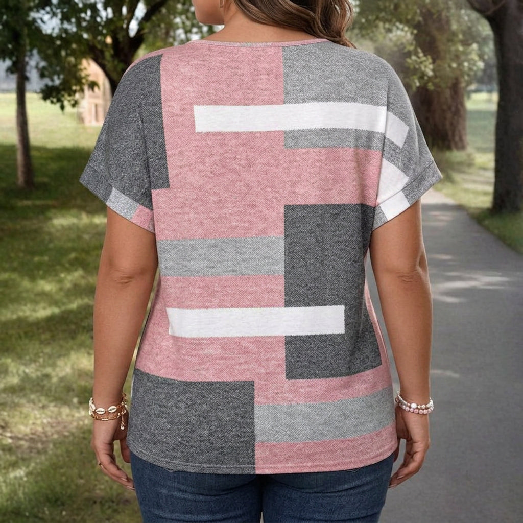 Nova | Casual Color Block Blouse