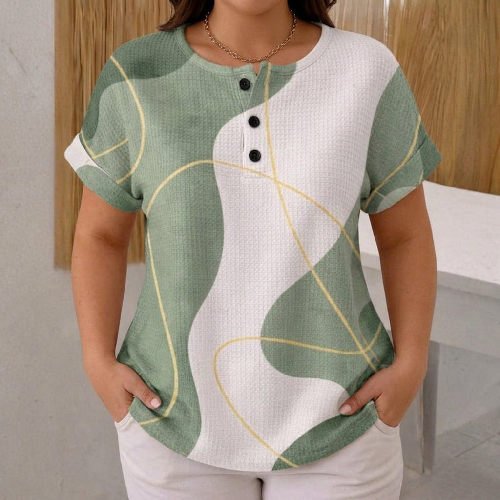 Imogen | Casual Color Block Blouse
