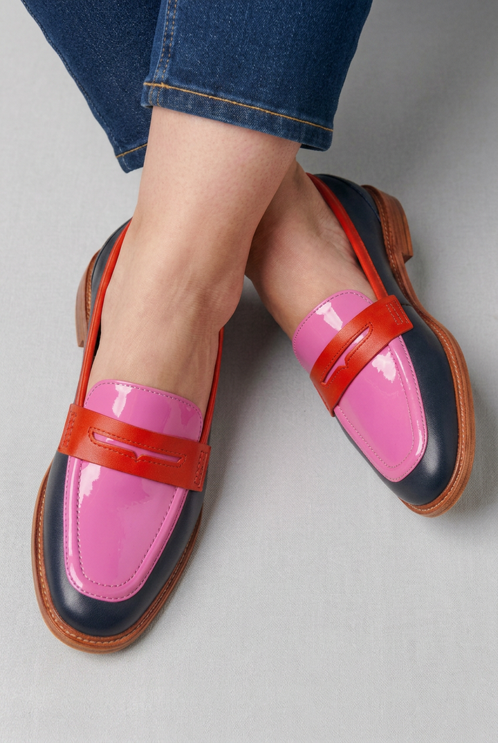 Elara | Elegant Colorblock Loafers