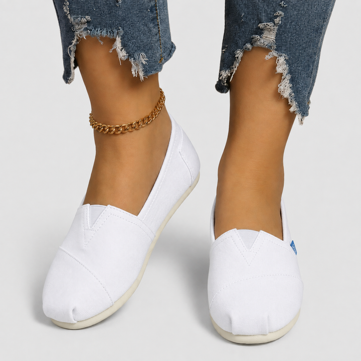 Elara | Lightweight Canvas Slip-On Flats