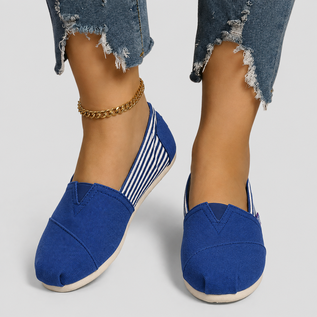 Elara | Lightweight Canvas Slip-On Flats