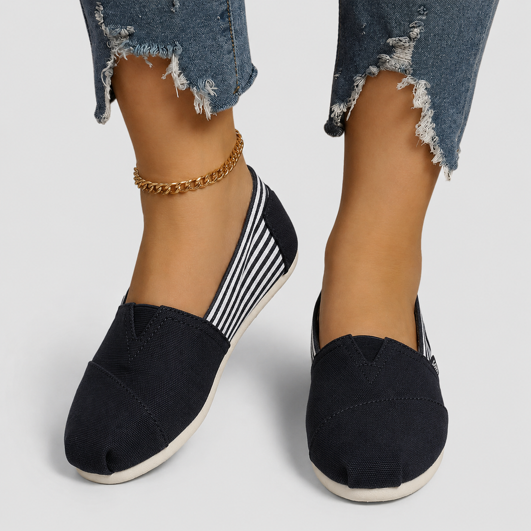 Elara | Lightweight Canvas Slip-On Flats