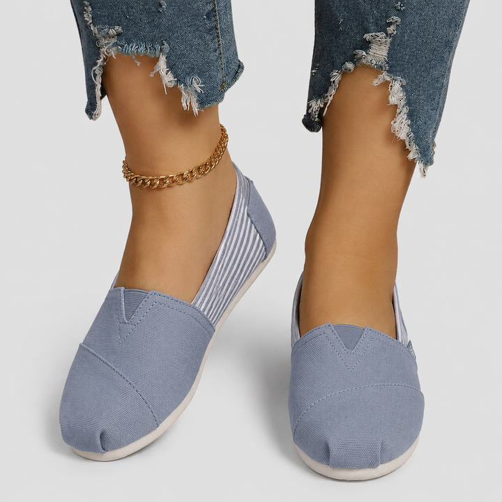 Elara | Lightweight Canvas Slip-On Flats