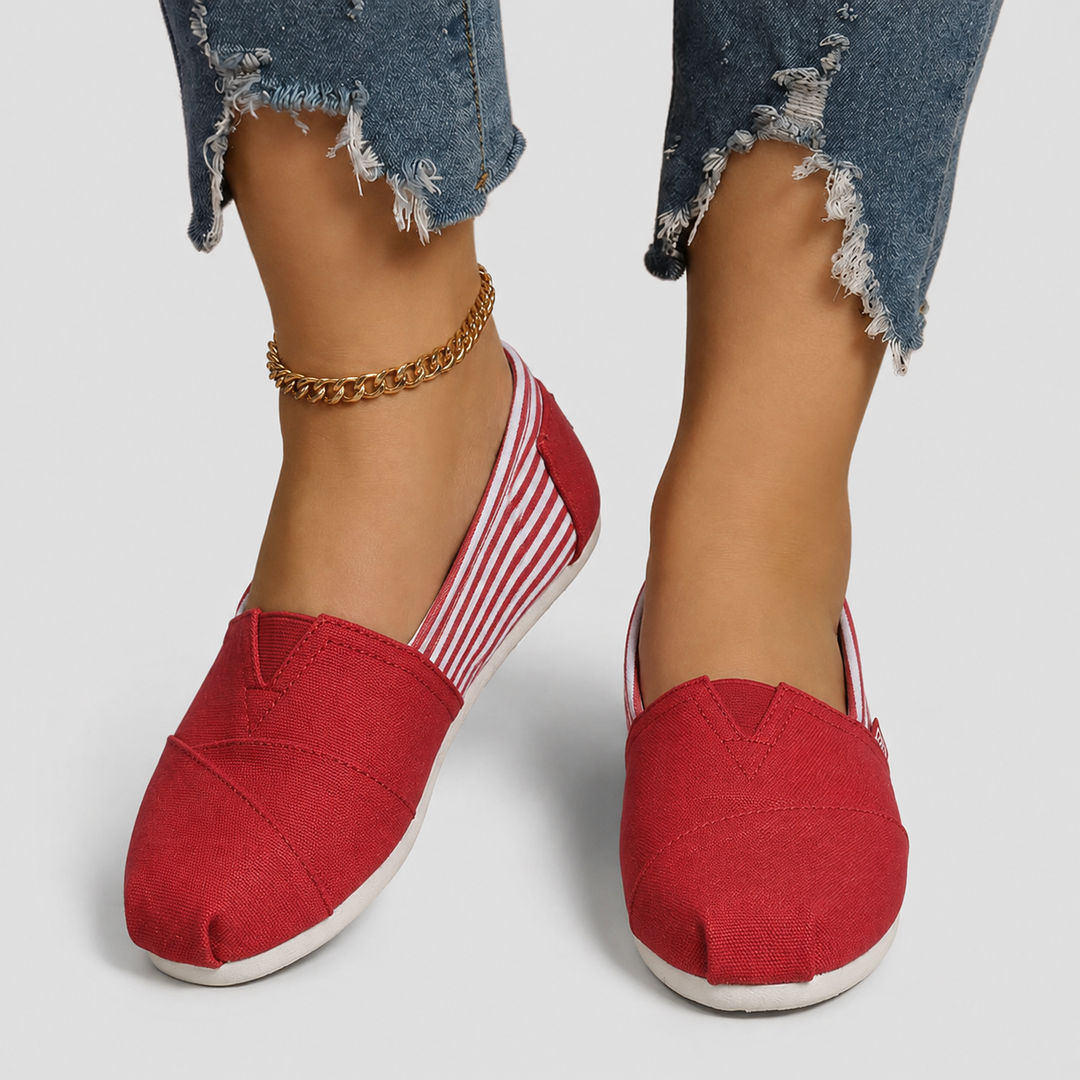 Elara | Lightweight Canvas Slip-On Flats
