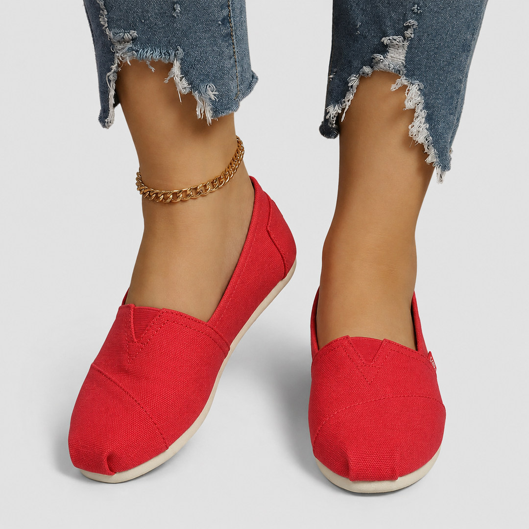 Elara | Lightweight Canvas Slip-On Flats