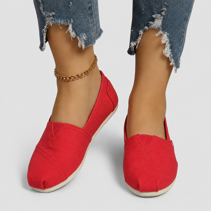 Elara | Lightweight Canvas Slip-On Flats