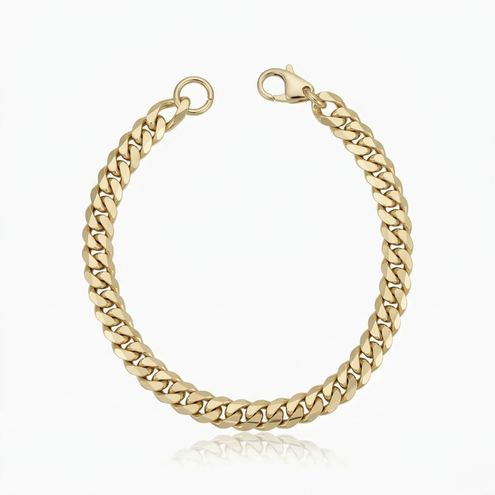 Juniper Cuban Bracelet | White Gold