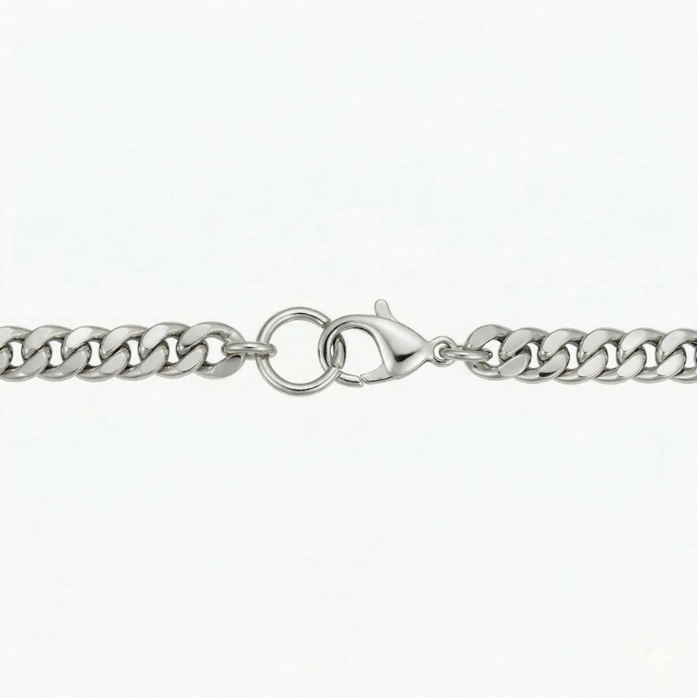 Juniper Cuban Bracelet | White Gold
