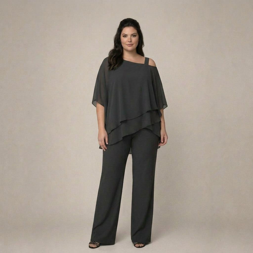 Gwen | Elegant Set with Layered Blouse