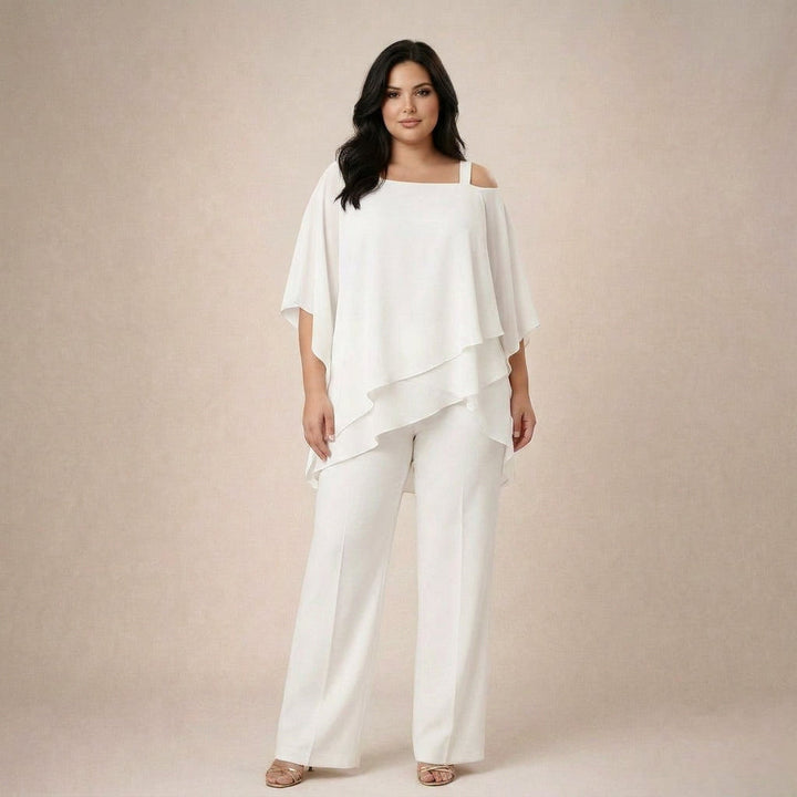 Gwen | Elegant Set with Layered Blouse