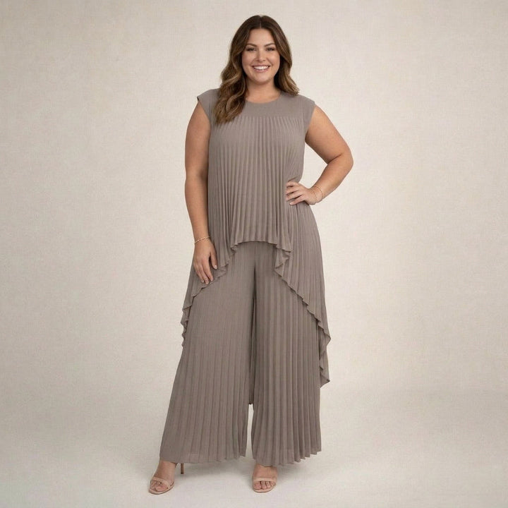 Aisha | Elegant Pleated Set