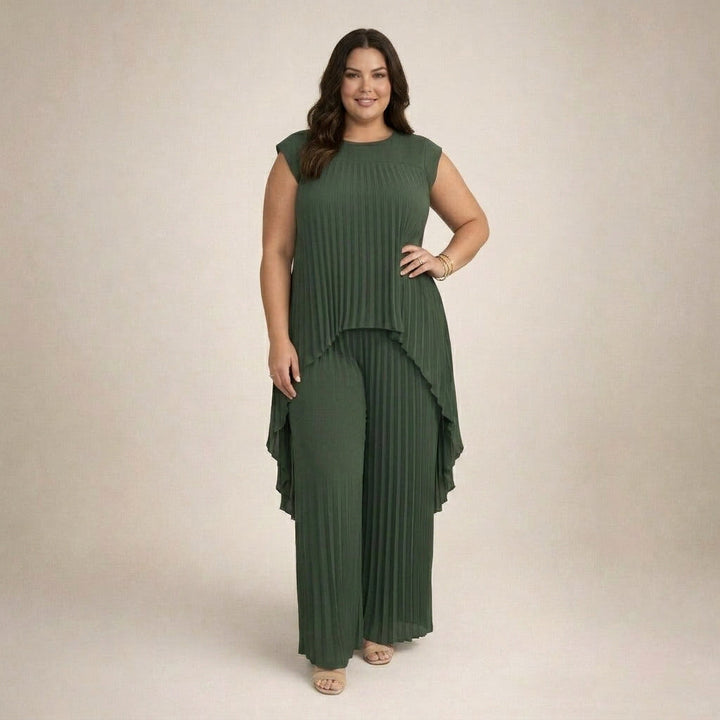Aisha | Elegant Pleated Set