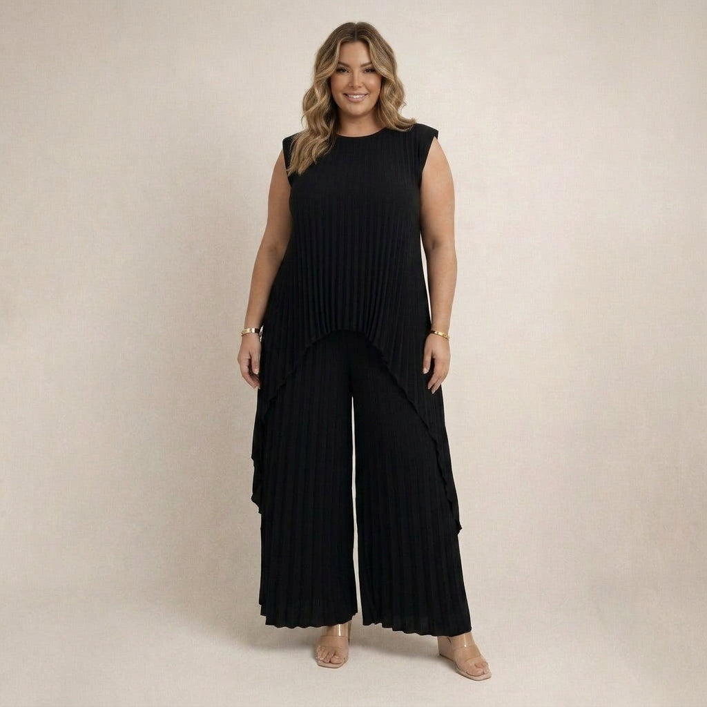 Aisha | Elegant Pleated Set