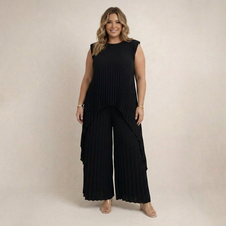 Aisha | Elegant Pleated Set