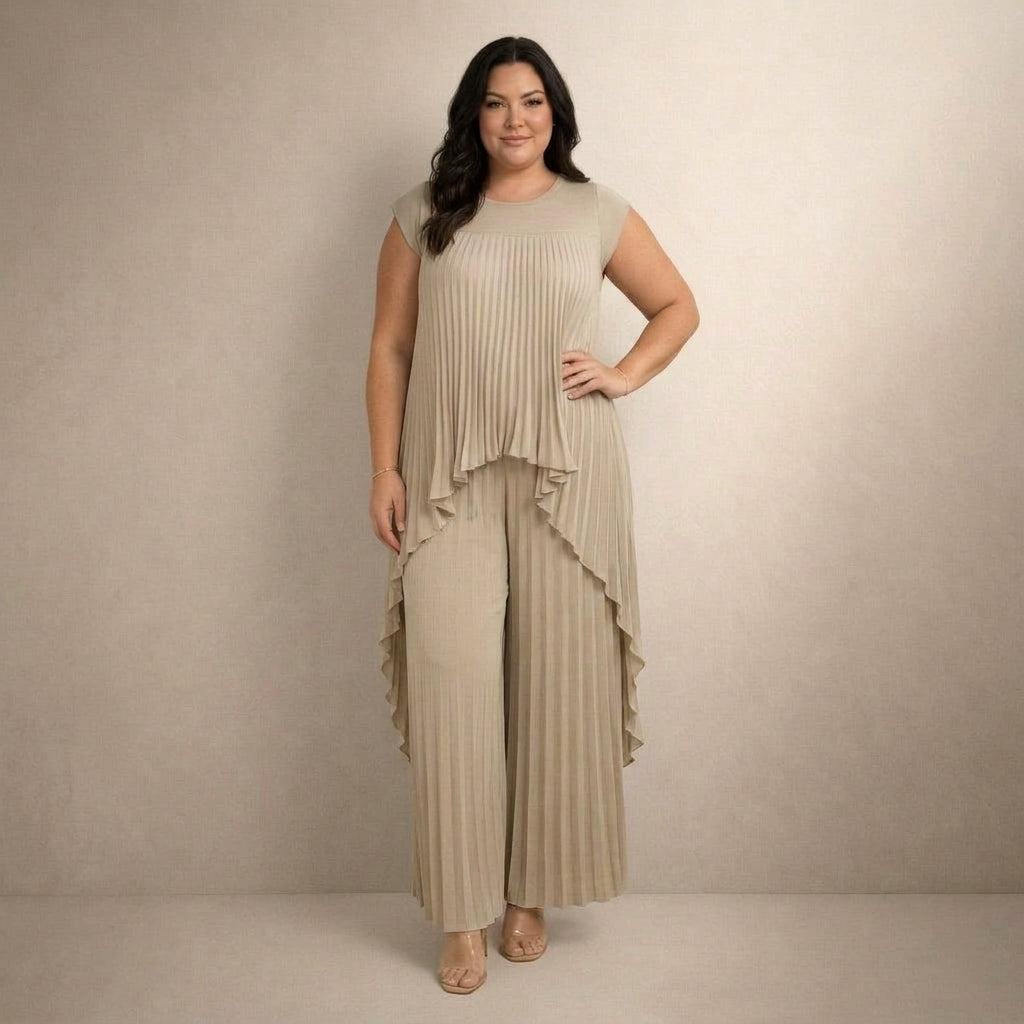 Aisha | Elegant Pleated Set