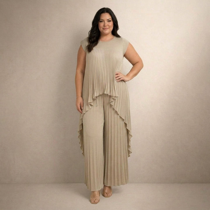 Aisha | Elegant Pleated Set