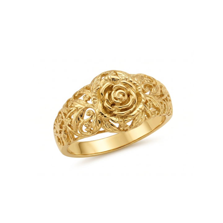 Zinnia Blossom Ring | Gold