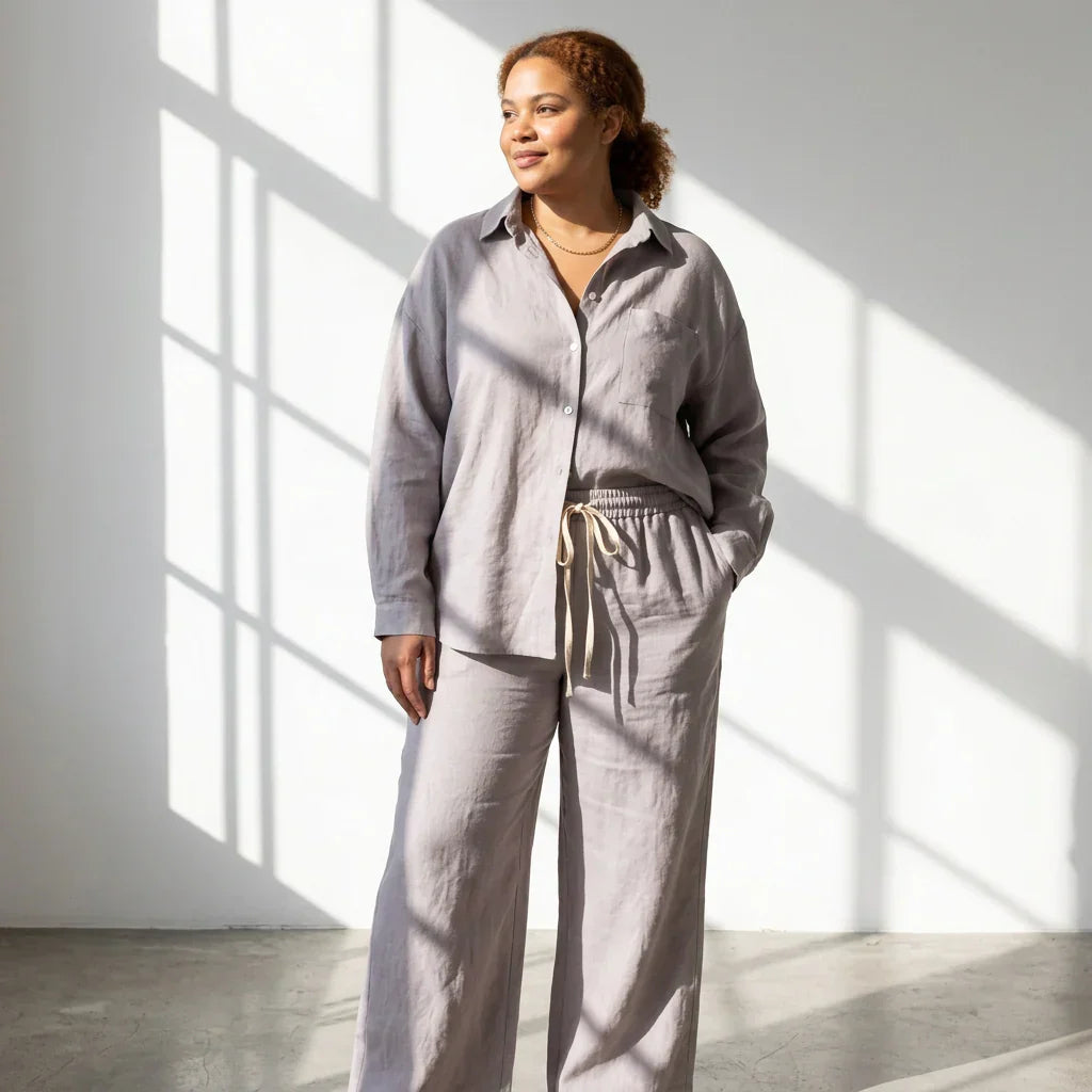 Oona - Women’s Cotton Two-Piece Set