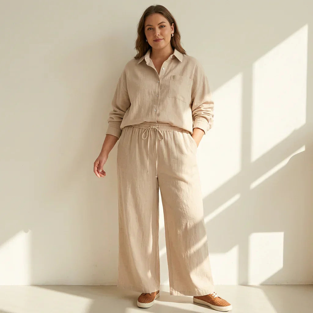Lara - Women’s Cotton Two-Piece Set