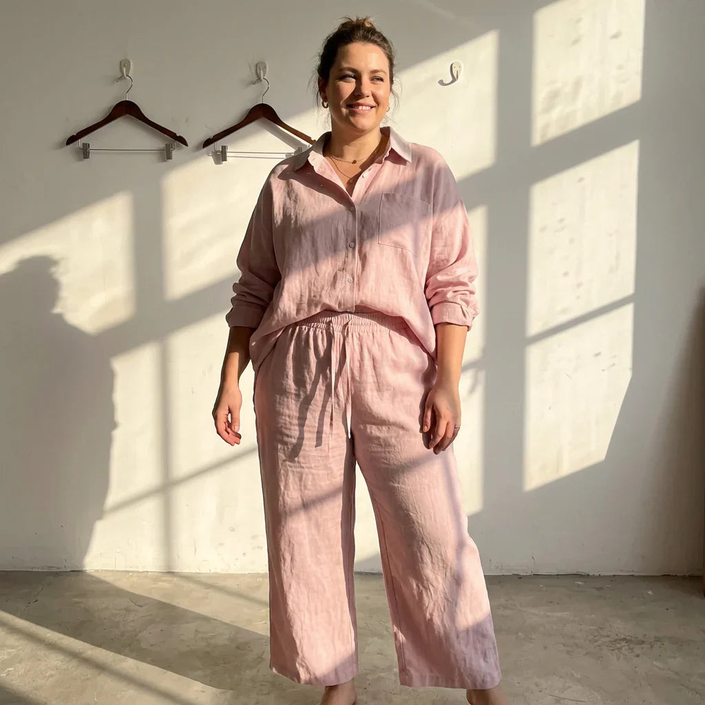 Colette - Women’s Cotton Two-Piece Set