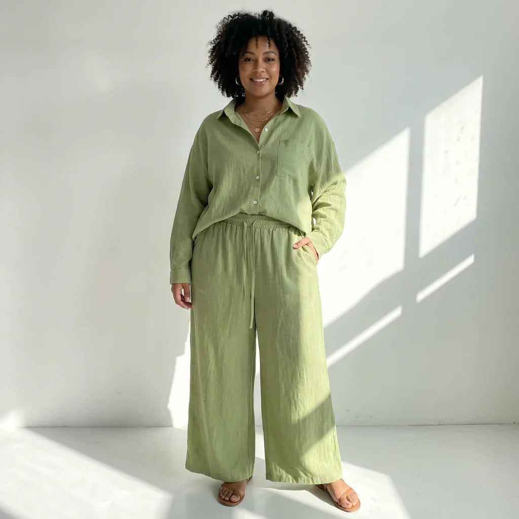 Romilly - Women’s Cotton Two-Piece Set