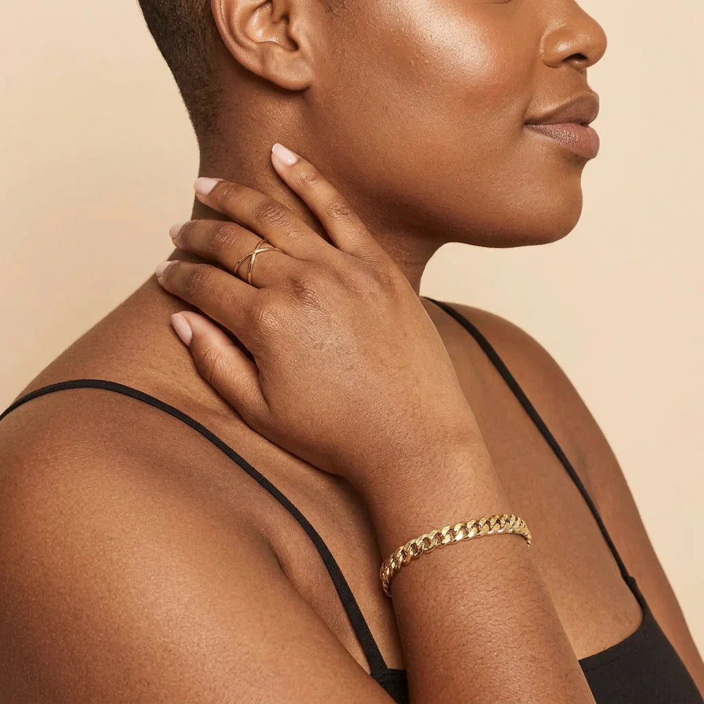 Lael Cuban Bracelet | Gold