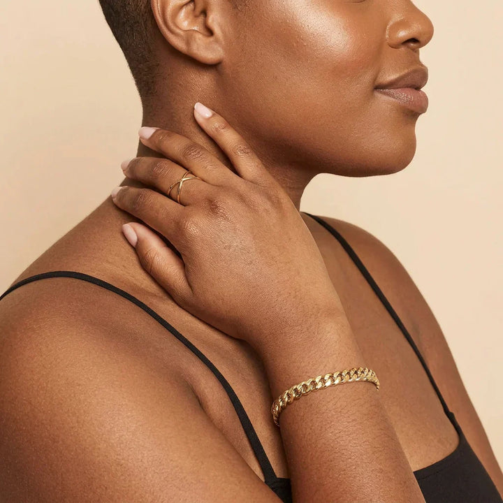 Lael Cuban Bracelet | Gold