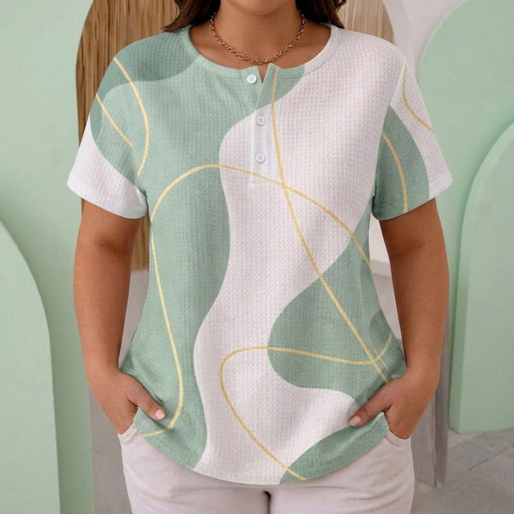 Imogen | Casual Color Block Blouse