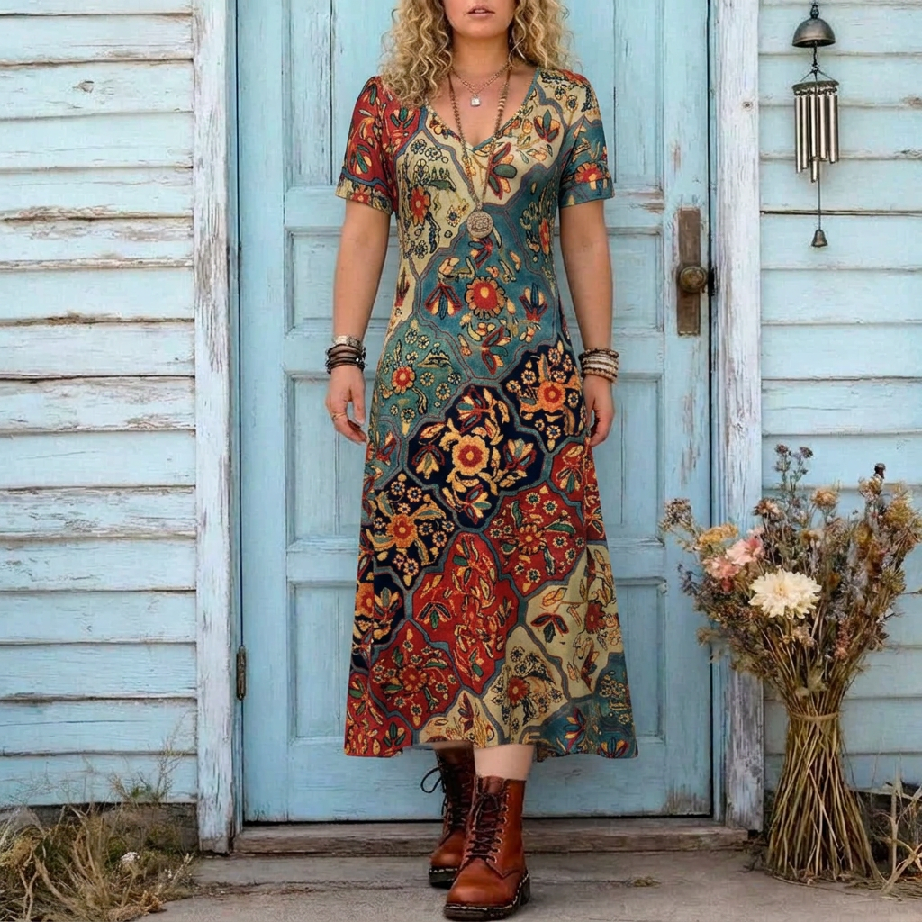 Isabeau | Vintage-Inspired Long Sleeve Casual Dress