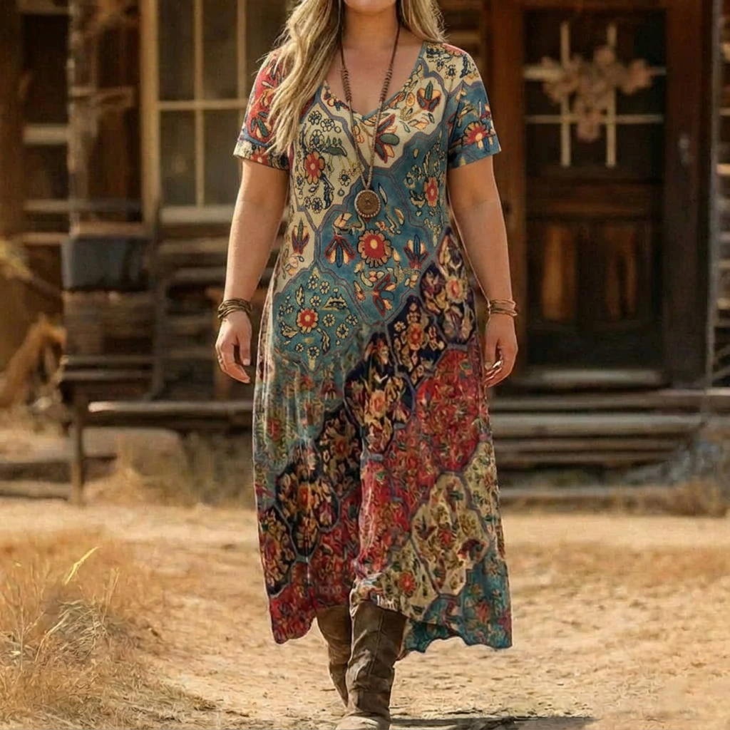 Isabeau | Vintage-Inspired Long Sleeve Casual Dress