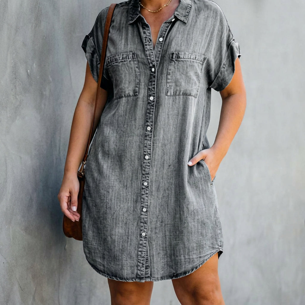 Cleo | Button-Down Shirt Dress