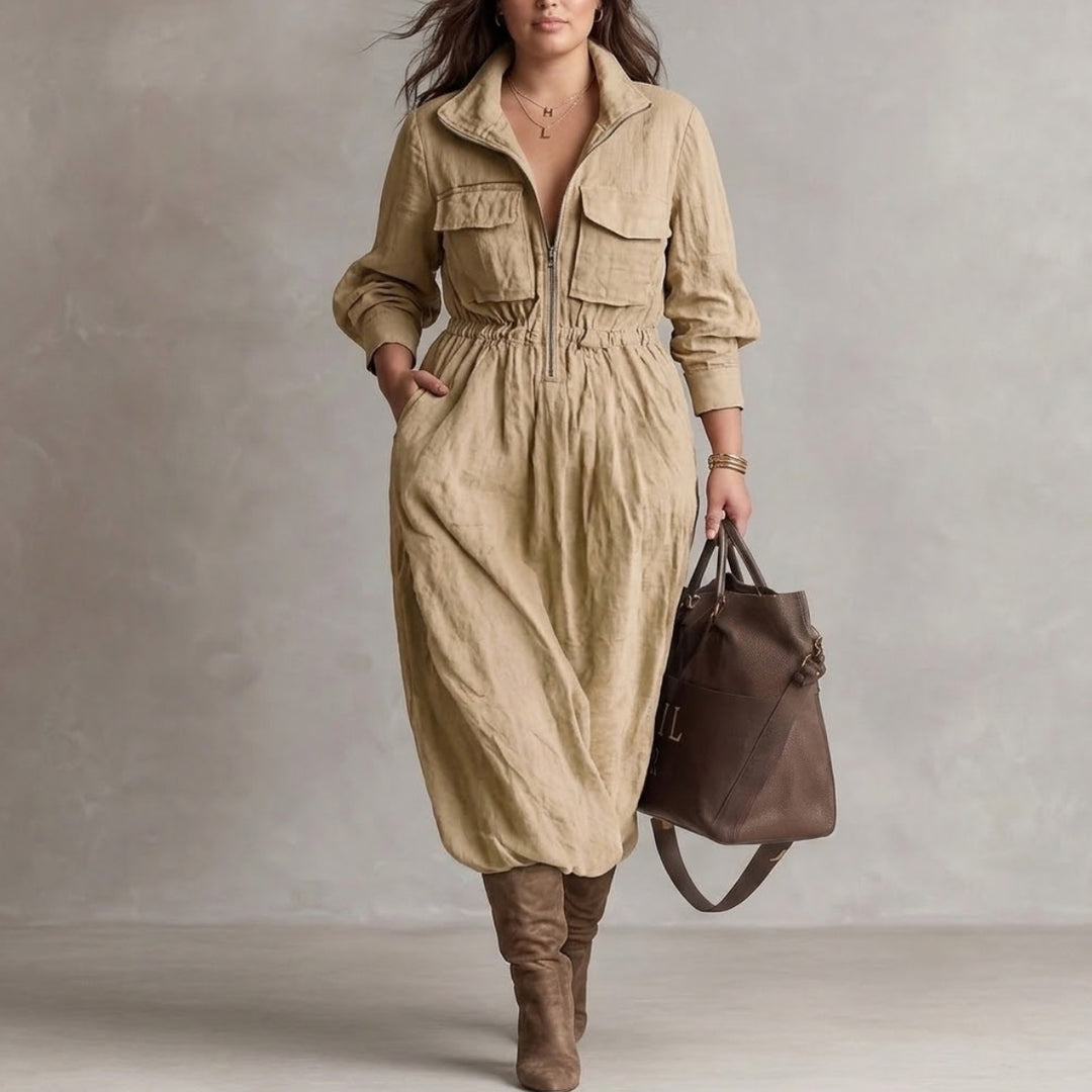 Kaia - Collar Button Jumpsuit