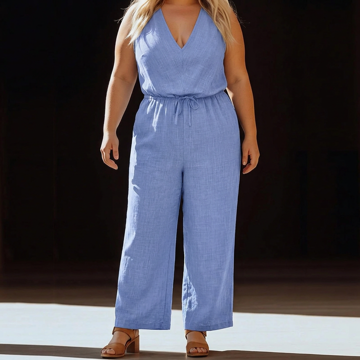 Lark – Casual Sleeveless Drawstring Pocket Jumpsuit